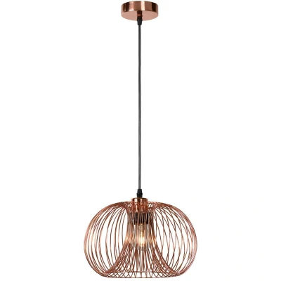 Image of Vinti Vintage Wire Pendant Light Ø 30cm 1xE27 Copper