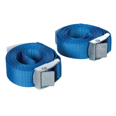 Image of Silverline Cam Buckle Tie Down Strap 2.5m x 25mm 2pk