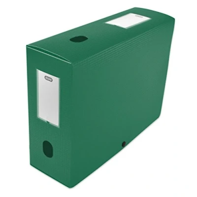Image of Elba 400094576 Box File with 100 mm Spine 24 x 32 cm Polypropylene Opaque Green