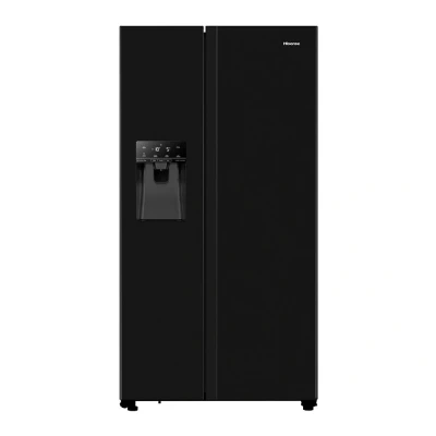 Image of Hisense RS694N4TBE American Style Fridge Freezer Black