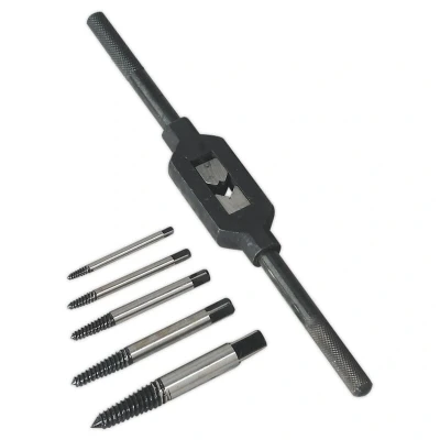 Image of Sealey Screw Extractor Set with Wrench6 Piece Helix Type