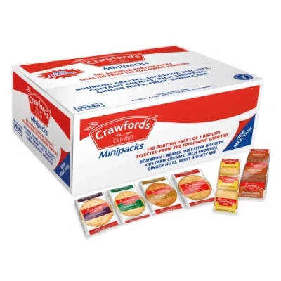 Image of Crawfords Mini Packs Assorted Biscuits [Pack 100]