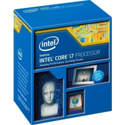 Image of Intel Core i7 4770 Quad Retail CPU (Socket 1150, 3.40GHz, 8MB, Haswell, 84W, Graphics, BX80646I74770, 4th Generation Core, Turbo Boost Technology 2.0) (Renewed)