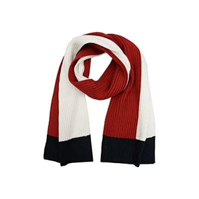 Image of Tommy Hilfiger Men&#039;s Striped Scarf, White Flag, One Size