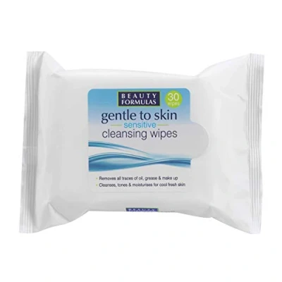 Image of Beauty Formulas Gentle To Skin Sensitive Cleansing Wipes 30&#039;S