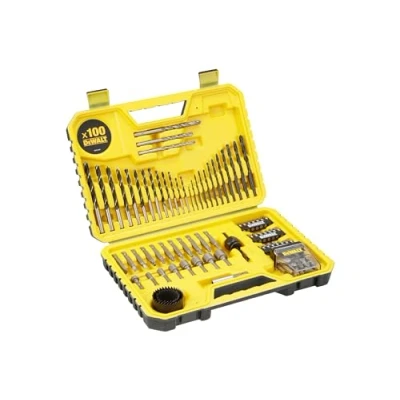 Image of DEWALT DT71563 QZ Combination Drill Bit Set 100 Pieces Black Durable Case Included
