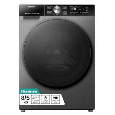 Image of Hisense 3S Series 8Kg / 5Kg Washer Dryer Titanium D Rated