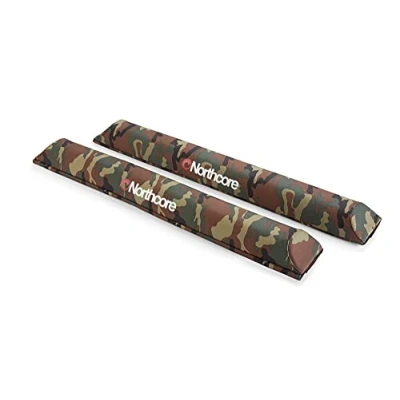 Image of Northcore Surfing and Watersports Accessories Aerodynamic Roof Rack Wide Load 72cm Pads Camo Waterproof Sprayproof