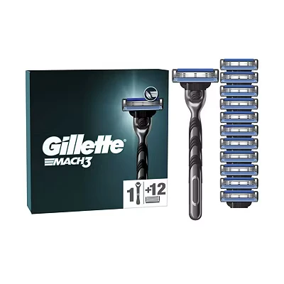 Image of Gillette Mach3 Razor for Men, 3 Bladed Razor, 1