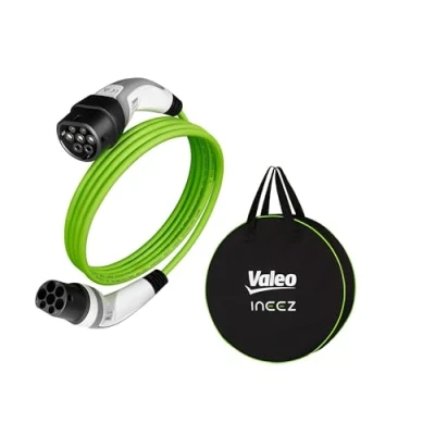 Image of Valeo Ineez 652102 Charging Cable for Electric or Plug In Hybrid Vehicles with Transportation Bag Type 2 to 3.7 KW 5 m