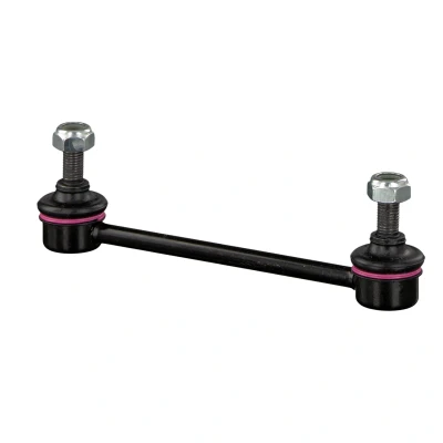 Image of B30H28170, B30H28170B Anti roll bar link FEBI BILSTEIN 42381 Rear Axle Left, Right M10 x 1,25 with nuts nut Steel black MAZDA: Premacy