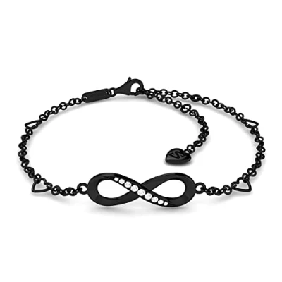 Image of SERASAR Anklet Ladies 925 Sterling Silver 18 carat Gold Jewellery Women&#039;s Girls&#039; Gift Idea Gifts for Girls Wedding Day Anniversary