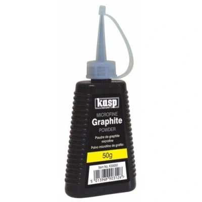 Image of Kasp 50g Dry Microfine Graphite Powder Lock &amp; Padlock Lubricant