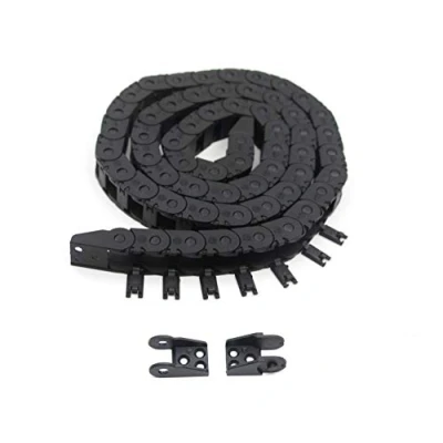 Image of Befenybay 10mm x 11mm Length 1Meter Black Plastic Open Type Cable Wire Carrier Drag Chain Towline R18 for 3D Printer and CNC Machines (10mmx11mm Outside Open)