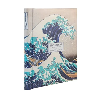 Image of Grupo Erik Hokusai Self Adhesive Photo Album 9x12 inch 24x32 cm 15 Double Sided Pages Hardcover Friend Gifts Books For Memories Cute The Great Wave Off Kanagawa
