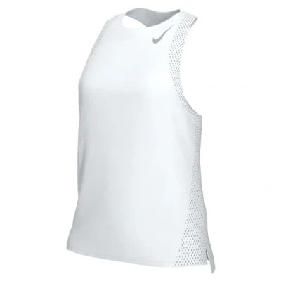 Image of Nike Performance RACE Singlet Top, Women&#039;s, Size: Large, White