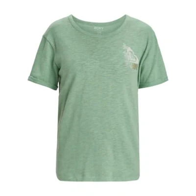 Image of Roxy Short Sleeved T Shirt OCEANWAVE Regular Young Womens Green XXL