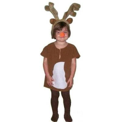 Image of Reindeer Kids Nativity Costume : Age 8 9 yrs