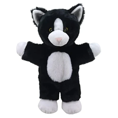 Image of The Puppet Company Cat (Black &amp; White) Walking ECO Puppets