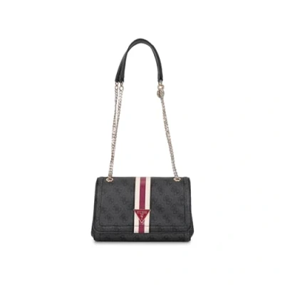 Image of Guess Noelle Convertible Xbody FLAP Across body bag, Women&#039;s, Size: One Size, Coal logo