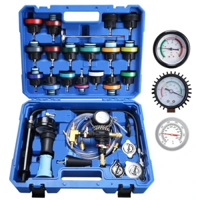 Image of FreeTec Universal Radiator Pressure Detector Vacuum Cooling System Tester Master Tool Kit