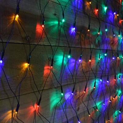 Image of 3.5x1.2m 180 Multi action Net Premier Christmas Lights LV122742M Multicoloured