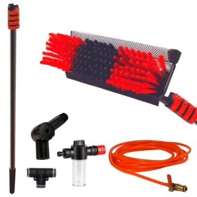 Image of Telescopic Cleaning Brush, Starlyf Hydrocleaner, Up to 7 Mt, Water Powered, Soap Dispenser, Solar Panels, Window Kit with Squeegee, Washing Trucks, Bus, Cars (7m)