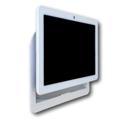 Image of Mount Genie Simple Built in Google Nest Hub MAX Wall Mount: The Perfect Smart Home Command Center Fully Exposed Speakers Designed USA