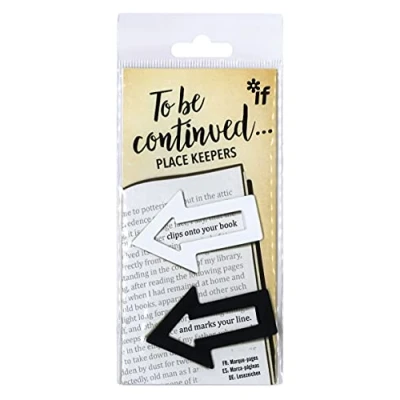 Image of to Be Continued. Place Keepers Black &amp; White