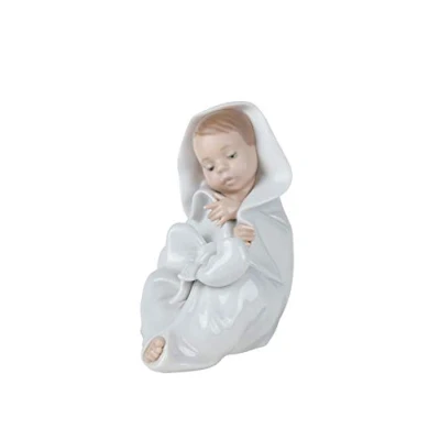 Image of NAO All Bundled Up. Porcelain Baby Figure.