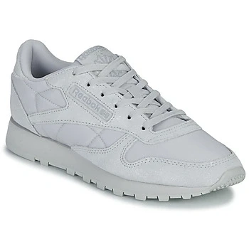 Image of Reebok Women&#039;s Classic Leather Sneaker, Steely Fog F23/Silver Met./Steely F23, 4 UK