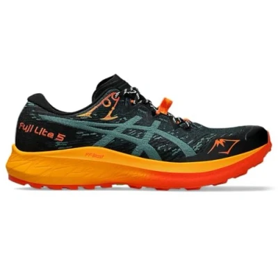 Image of Asics FUJI LITE 5 Trail running shoes, Men&#039;s, Size: 12, Saxon green/rainy lake Textile/synthetics