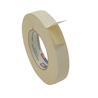 Image of Intertape 591 Double Sided Adhesive Paper Tape (33m) Available in Various Lengths., 591/BEIG136