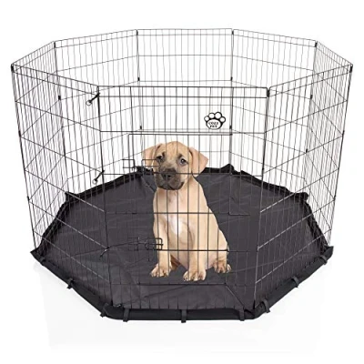 Image of Cozy Pet Large Puppy Playpen inc Water Resistant Floor for Dogs Puppies Rabbits Guinea Pigs, Play Pen Dog Cage Crate Rabbit Run PP04 + (We dont ship to The Channel Isles or of Scilly)