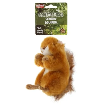 Image of Animal Instincts Forest Friends Plush Squeaky Dog Toy Soft Comfort Puppy Sammy Squirrel Small
