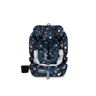 Image of COSATTO Zoomi 3 iSize Car Seat from 76cm up to 150cm (Approx.15 Months 12 Years), ISOFIT, Adjustable Headrest, Side Impact Protection, Easy Install, R129 Tested (Spot On)