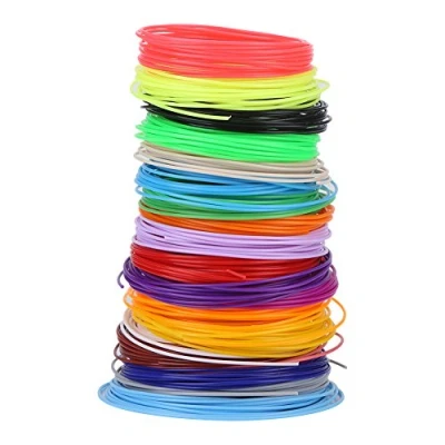 Image of 3D Printer Filament, Akozon Pen Filament 20 Colors Refills 1.75mm PCL for Printing Low Temperature