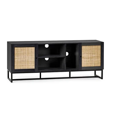 Image of Julian Bowen Padstow Tv Unit Black Units