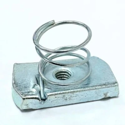 Image of M6 Short Spring Channel Nuts 100 Per Box Bright Zinc Plated (BZP) (CNS6)