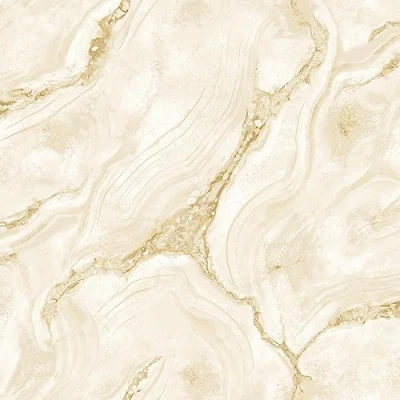 Image of Palmetto Agate Marble Wallpaper Natural Gold and Cream Metallic Effect Textured Modern Contemporary