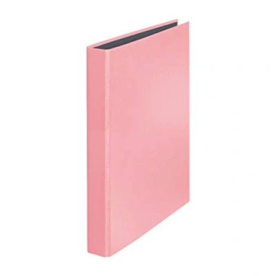 Image of Original Falken PastelColor ring binder. Made in Germany. 2 D mechanism DIN A4 filling height 25 mm flamingo pink calendar organiser binder plastic file ideal for office and school.