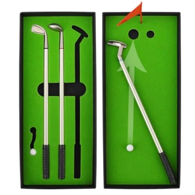 Image of KOFULL Golf Gifts for Men Women Pen Gift Set Novelty Mini Desktop Model Club Pens Toys Souvenir Tour