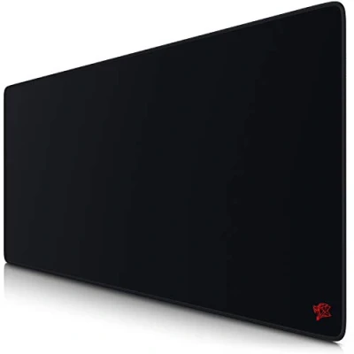 Image of CSL Computer Titanwolf XXL Speed Gaming Mouse Mat Black 900 x 400 mm Table Large Size Improves Precision and Ultrasonic