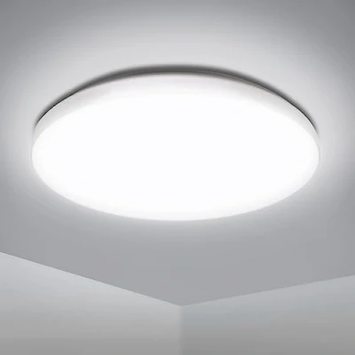 Image of EXTRASTAR 12W Bathroom LED Ceiling Light, 1160LM, 81W Equivalent, IP54 Cool White 6500K Daylight Round Modern Lightning for Living Room, Bedroom, kitchen, Balcony, Office and More, Ø 280mm