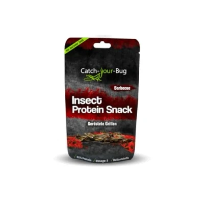 Image of BBQ Spiced Insect Snack, Edible Insects Made in Germany, for Eating by Catch Your Bug, 15g Roasted Crickets