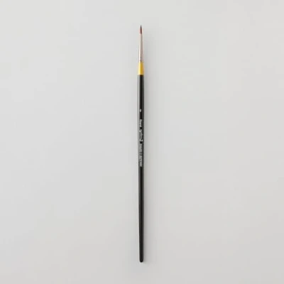 Image of Daler Rowney System3 Acrylic Brush, Stiff Synthetic Hair, Long Handle, Round, 0