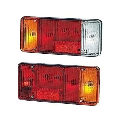 Image of Bison Parts RH/LH Rear Tail Light Lamp Lens 2 Pieces