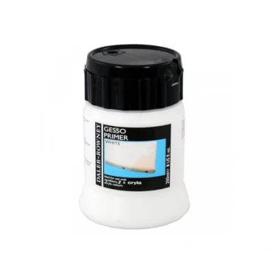 Image of Daler Rowney Acrylic Gesso, Plastic Pot, 16.91oz 500 ml, Black Gesso Primer