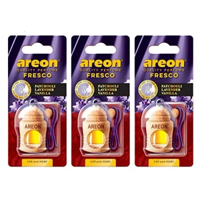 Image of Fresco 3X Areon Car &amp; Home Perfume Air Freshener PATCHOULI LAVENDER VANILLA