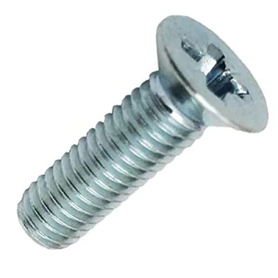 Image of Machine Screw Pozi Countersunk Bright Zinc Plated M5 16mm Pack of 100